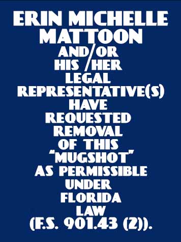 ERIN MICHELLE MATTOON  Info, Photos, Data, and More About ERIN MICHELLE MATTOON  / ERIN MICHELLE MATTOON  Tampa Area