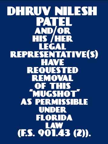 DHRUV NILESH PATEL  Info, Photos, Data, and More About DHRUV NILESH PATEL  / DHRUV NILESH PATEL  Tampa Area