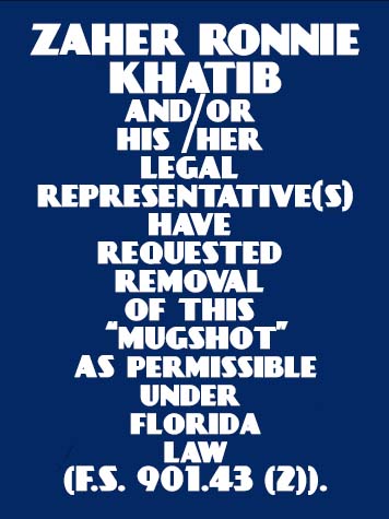 ZAHER RONNIE KHATIB  Info, Photos, Data, and More About ZAHER RONNIE KHATIB  / ZAHER RONNIE KHATIB  Tampa Area