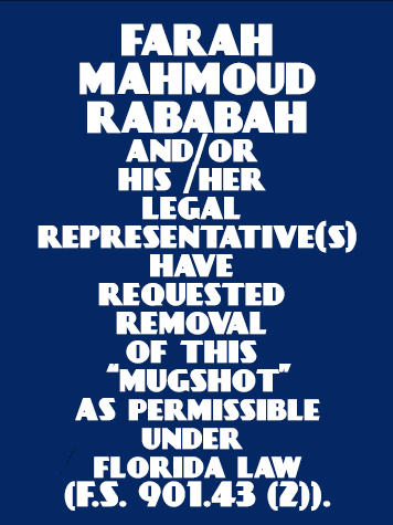 FARAH MAHMOUD RABABAH  Info, Photos, Data, and More About FARAH MAHMOUD RABABAH  / FARAH MAHMOUD RABABAH  Tampa Area