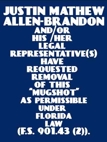 JUSTIN MATHEW ALLEN-BRANDON  Info, Photos, Data, and More About JUSTIN MATHEW ALLEN-BRANDON  / JUSTIN MATHEW ALLEN-BRANDON  Tampa Area