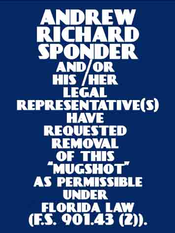 ANDREW RICHARD SPONDER  Info, Photos, Data, and More About ANDREW RICHARD SPONDER  / ANDREW RICHARD SPONDER  Tampa Area