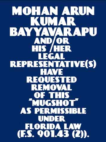 MOHAN ARUN KUMAR BAYYAVARAPU  Info, Photos, Data, and More About MOHAN ARUN KUMAR BAYYAVARAPU  / MOHAN ARUN KUMAR BAYYAVARAPU  Tampa Area